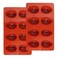 Dqwtb 2 Pack Silicone Egg Molds 8 Cavity Easter Silicone Candy Mold 3D Egg-Shaped Silicone Baking Mold for Chocolate, Jello, Mini Cakes, Diy Desserts, Candy, Ice, Pudding, Baking (2, Brick Red)