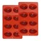 Dqwtb 2 Pack Silicone Egg Molds 8 Cavity Easter Silicone Candy Mold 3D Egg-Shaped Silicone Baking Mold for Chocolate, Jello, Mini Cakes, Diy Desserts, Candy, Ice, Pudding, Baking (2, Brick Red)