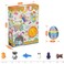 24 Pack Prefilled Easter Eggs with 3D Printed Articulated Animals Inside