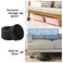 Hanihua 4 Sets Furniture Risers 1 Inch Black Bed Risers Round