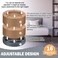 Treela 16 Set Furniture Risers Adjustable Bed Table Risers, Brown