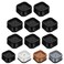Shouwuhho 8 Pack Furniture Risers Adjustable Bed Risers Heavy Duty Lifts Height 1", Square Stackable Bed Risers 1, 2 or 3 Inch for Desk Leg Table Couch Sofa Chair Bed Frame Legs Dorm, Black