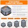 Shouwuhho 8 Pack Furniture Risers Adjustable Bed Risers Heavy Duty Lifts Height 1", Square Stackable Bed Risers 1, 2 or 3 Inch for Desk Leg Table Couch Sofa Chair Bed Frame Legs Dorm, Gray