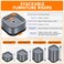 Shouwuhho 8 Pack Furniture Risers Adjustable Bed Risers Heavy Duty Lifts Height 1", Square Stackable Bed Risers 1, 2 or 3 Inch for Desk Leg Table Couch Sofa Chair Bed Frame Legs Dorm, Gray