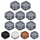 Shouwuhho 8 Pack Furniture Risers Adjustable Bed Risers Heavy Duty Lifts Height 1", Square Stackable Bed Risers 1, 2 or 3 Inch for Desk Leg Table Couch Sofa Chair Bed Frame Legs Dorm, Gray