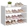 Vasagle 3-Tier Shoe Rack for Closet, Stackable Shoe Organizer Shelf