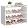Vasagle 3-Tier Shoe Rack for Closet, Stackable Shoe Organizer Shelf