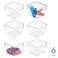 iDesign Plastic Drawer Organizer Bins, Set of 6, Clear