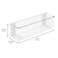 iDesign Adhesive Organizer Bin, Set of 4, Clear