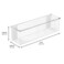 iDesign Adhesive Organizer Bin, Set of 4, Clear