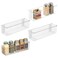iDesign Adhesive Organizer Bin, Set of 4, Clear