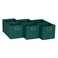 Household Essentials 6 Ct Open Fabric Cube Storage Bins, Forest Green