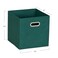 Household Essentials 6 Ct Open Fabric Cube Storage Bins, Forest Green