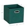 Household Essentials 6 Ct Open Fabric Cube Storage Bins, Forest Green