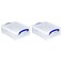 Really Useful Box 2 Pack Storage Bins, Clear Plastic Stackable Organizing Totes, 8.1 Liter