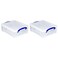 Really Useful Box 2 Pack Storage Bins, Clear Plastic Stackable Organizing Totes, 8.1 Liter