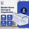 Really Useful Box 9-Liter Plastic Storage Bins with Lids, 2 Pack