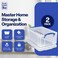 Really Useful Box 9-Liter Plastic Storage Bins with Lids, 2 Pack