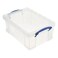 Really Useful Box Stackable 9 Liter Plastic Storage Container, 4 Pack