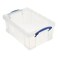 Really Useful Box Stackable 9 Liter Plastic Storage Container, 4 Pack