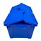Ubmove Heavy Duty Stackable Crates, 2 Pack, Blue, Storage Bins with Lids