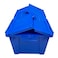 Ubmove Heavy Duty Stackable Crates, 2 Pack, Blue, Storage Bins with Lids