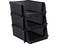 Advantus Nest and Stack Open Lid Storage Bin, Black, 3/Pack (39221)