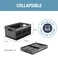 CleverMade Collapsible Storage Bins, 32L 3 Pack, 66 Lb Stackable, Stone
