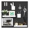 Vusign Pegboard Combination Wall Organizer Kit 22" X 22", Black