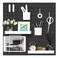 Vusign Pegboard Combination Wall Organizer Kit 22" X 22", Black