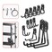 Walmann Garage Storage Hooks, Wall Mount Utility Hooks for Tools, Black