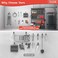 Walmann Garage Storage Hooks, Wall Mount Utility Hooks for Tools, Black