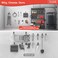 Walmann Garage Storage Hooks, Wall Mount Utility Hooks for Tools, Black