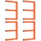 Walmann Garage Wall Mounted Lumber Storage Rack, Overhead Lumber Rack