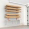 Walmann Garage Wall Mounted Lumber Storage Rack, Overhead Lumber Rack
