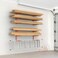 Walmann Garage Wall Mounted Lumber Storage Rack, Overhead Lumber Rack