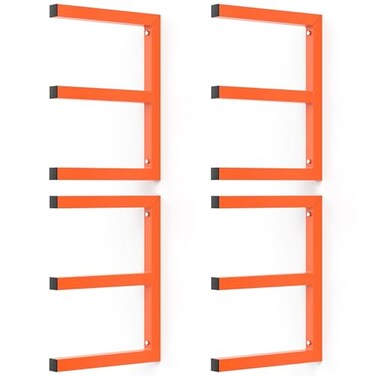 Walmann Garage Wall Mounted Lumber Storage Rack, Overhead Lumber Rack