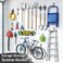 Housolution Steel Garage Hooks - 30Pack Anti-Slip Coating, Black