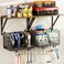 Housolution Garage Shelving Wall Mounted with Basket &amp; Hook up to 154 Lbs