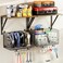Housolution Garage Shelving Wall Mounted with Basket &amp; Hook up to 154 Lbs