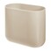 iDesign Small Slim Plastic Bathroom Trash Can, Brown