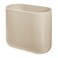 iDesign Small Slim Plastic Bathroom Trash Can, Brown