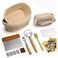 Rorecay Sourdough Starter Kit with 2 Oval Banneton Bread Proofing Baskets