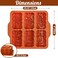 Kamehame Silicone Harvest Mini Loaf Pan, Fall Rectangular Silicone Mold 6-Cavity Autumn Silicone Mold Thanksgiving Mini Loaf Pan for Baking