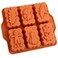 Kamehame Silicone Harvest Mini Loaf Pan, Fall Rectangular Silicone Mold 6-Cavity Autumn Silicone Mold Thanksgiving Mini Loaf Pan for Baking