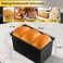 Barlket Cast Aluminum Pullman Loaf Pan, Bread Pan for Baking 8X4 Inch