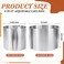 Hushee 2 Pcs Extra High 15CM Cake Ring 6 to 12 Inch Adjustable Cake Mold