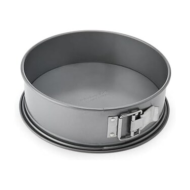 KitchenAid Nonstick Swiss Engineered Aluminized Steel Springform Pan, Dishwasher Safe, Contour Silver, 9 Inch