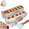 Blushtier 2 Pack Rectangle Tiramisu Pan Removable 15.75 X 3.94 X 2.56 Inch