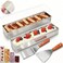 Blushtier 2 Pack Rectangle Tiramisu Pan Removable 15.75 X 3.94 X 2.56 Inch